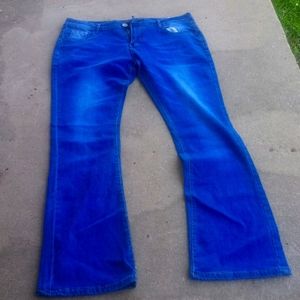 Bell bottoms dark blue jeans